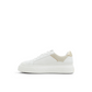 Metallic Detail Leather Platform Sneakers
