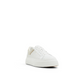 Metallic Detail Leather Platform Sneakers