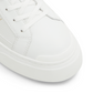 Metallic Detail Leather Platform Sneakers
