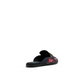 Floral Print Textured Mule Loafers
