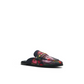 Floral Print Textured Mule Loafers
