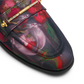 Floral Print Textured Mule Loafers