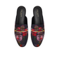 Floral Print Textured Mule Loafers
