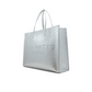 Metallic Croc Texture Wide Icon Tote Bag