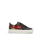 Floral Detail Leather Platform Sneakers