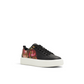 Floral Detail Leather Platform Sneakers