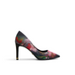 Floral Print Pointed Toe Heeled Pumps