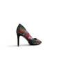 Floral Print Pointed Toe Heeled Pumps