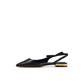 Bow Detail Slingback Leather Ballet Flats