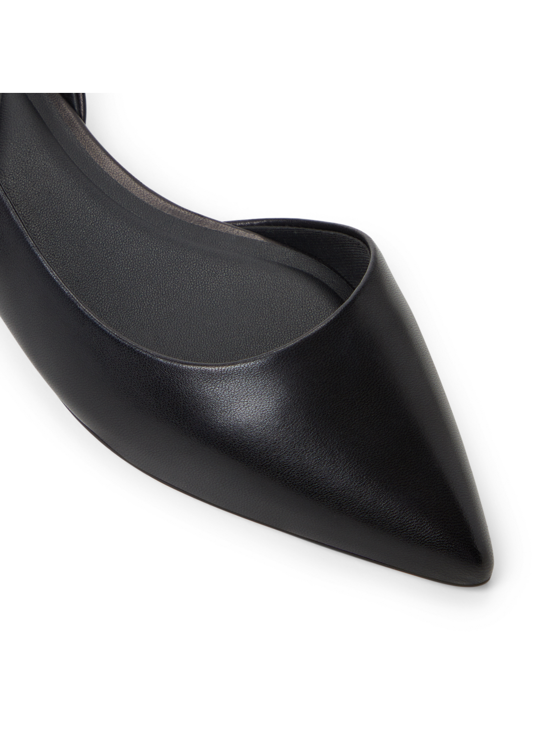 Bow Detail Slingback Leather Ballet Flats