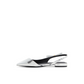 Bow Detail Slingback Leather Ballet Flats