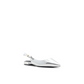 Bow Detail Slingback Leather Ballet Flats