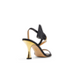 Bow Embellishment Satin Heeled Sandals