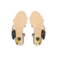 Bow Embellishment Satin Heeled Sandals