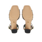 Printed Satin Block Heeled Sandals