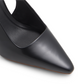T Buckle Leather Slingback Heeled Pumps