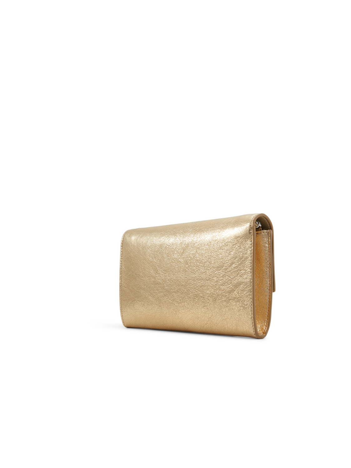 Metallic Leather Padlock Crossbody Bag