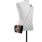 Floral Print Padlock Crossbody Bag