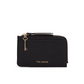 Key Charm Zipped Leather Card Holder