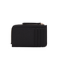 Key Charm Zipped Leather Card Holder