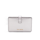 Metallic Crinkled Leather Card Holder