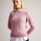 Bobble Detail Shirt Hem Knitted Jumper