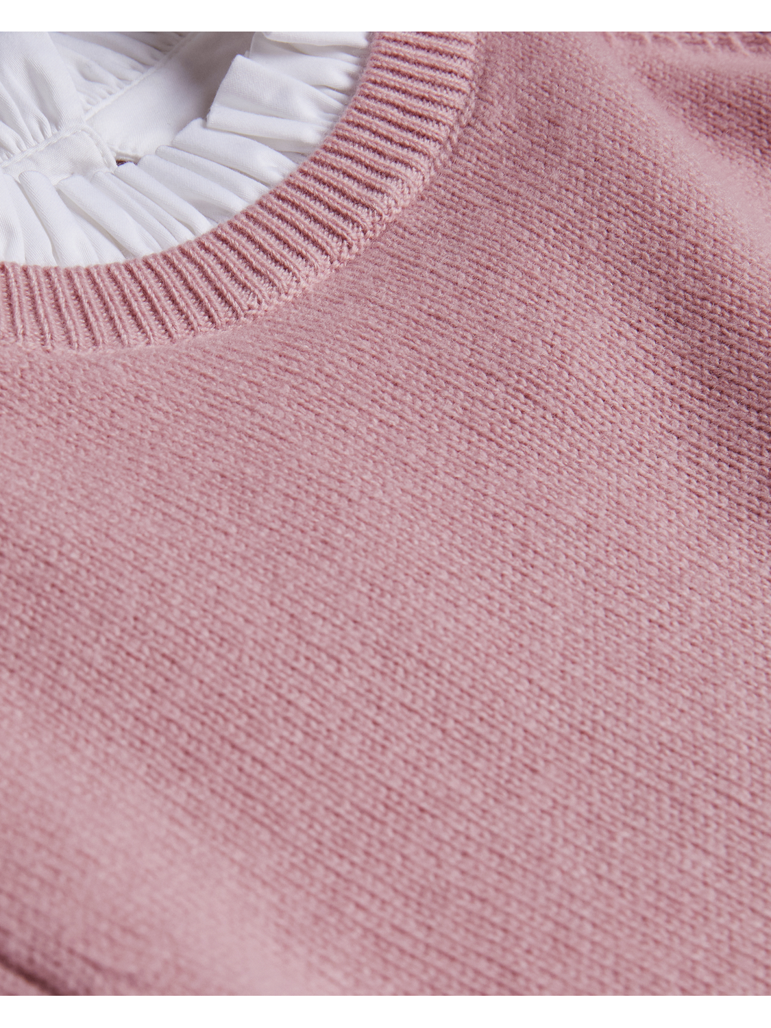 Bobble Detail Shirt Hem Knitted Jumper