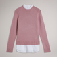 Bobble Detail Shirt Hem Knitted Jumper