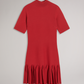 Pleated Hem Bodycon Knit Mini Dress