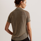 Metallic Knitted Short Sleeve Top