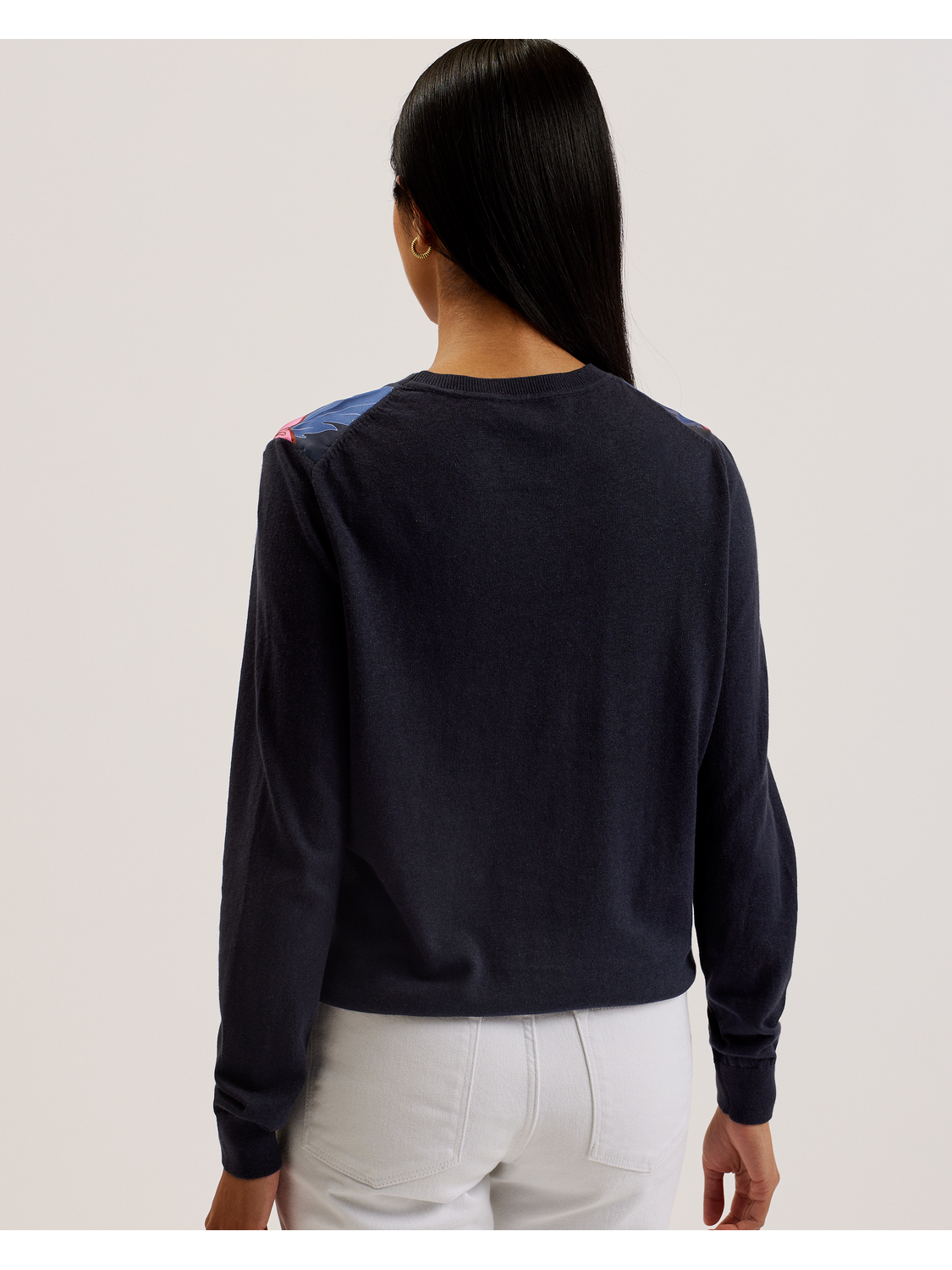 Woven Front Printed Jumper
