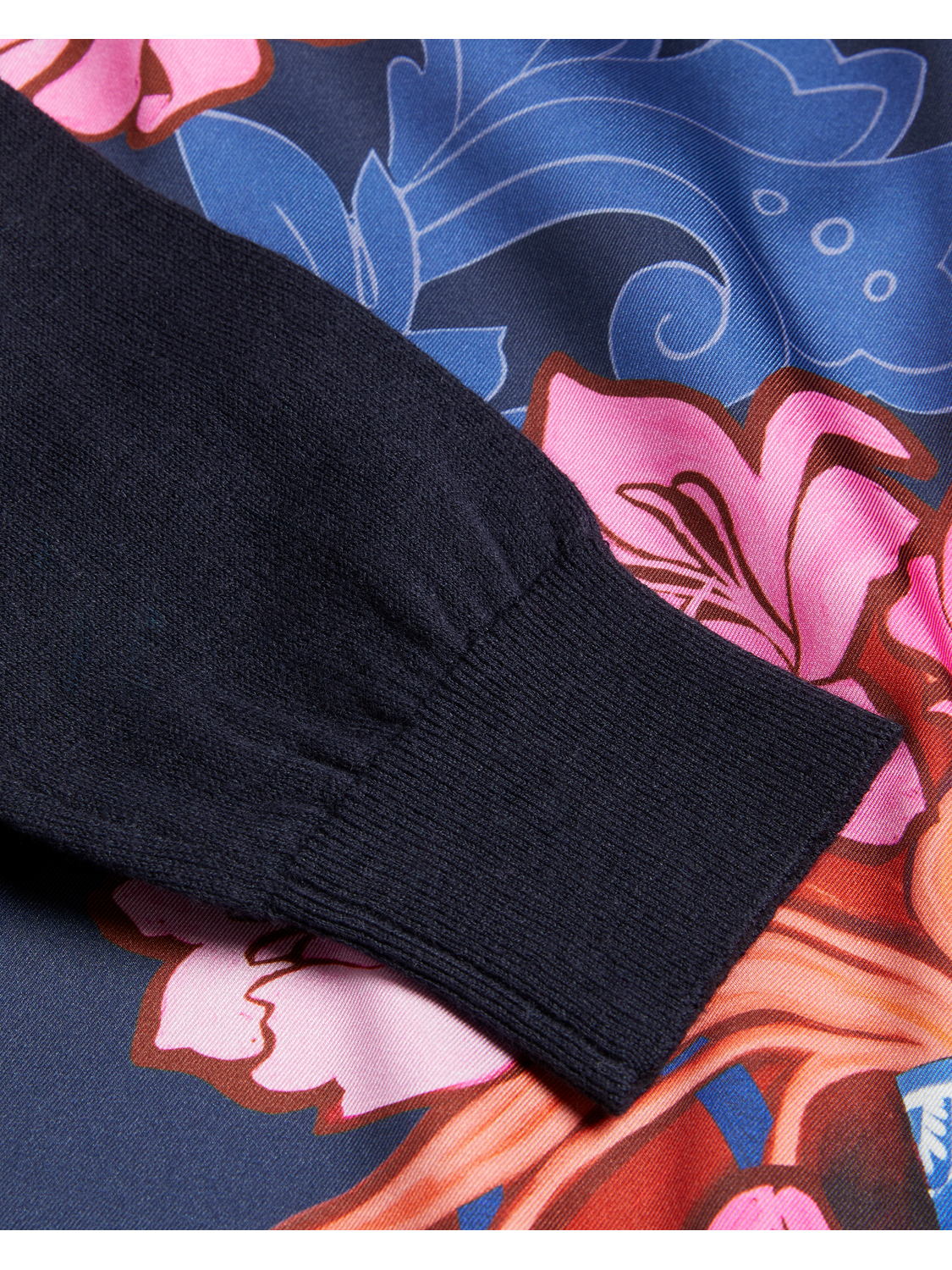 Woven Front Printed Jumper
