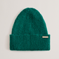 Wool Blend Ribbed Knit Beanie Hat