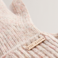 Wool Blend Ribbed Knit Gloves