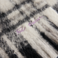 Checked Fringed Edge Woven Scarf