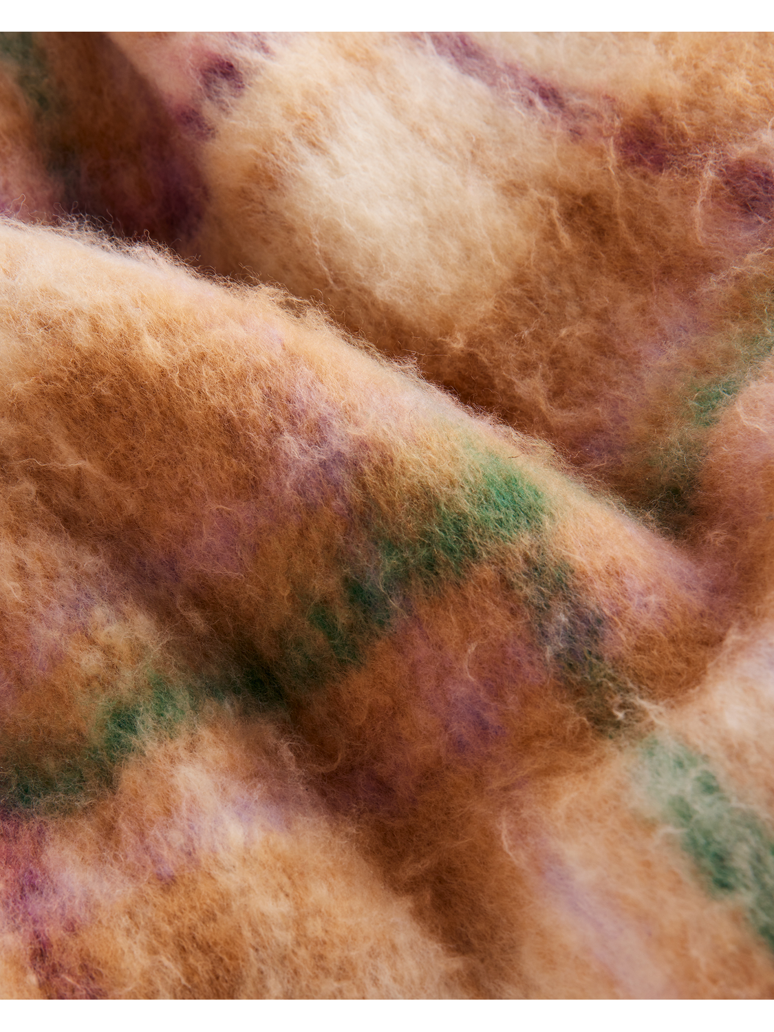 Checked Fringed Edge Woven Scarf