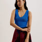 V-Neck Slim Fit Sleeveless Knit Top