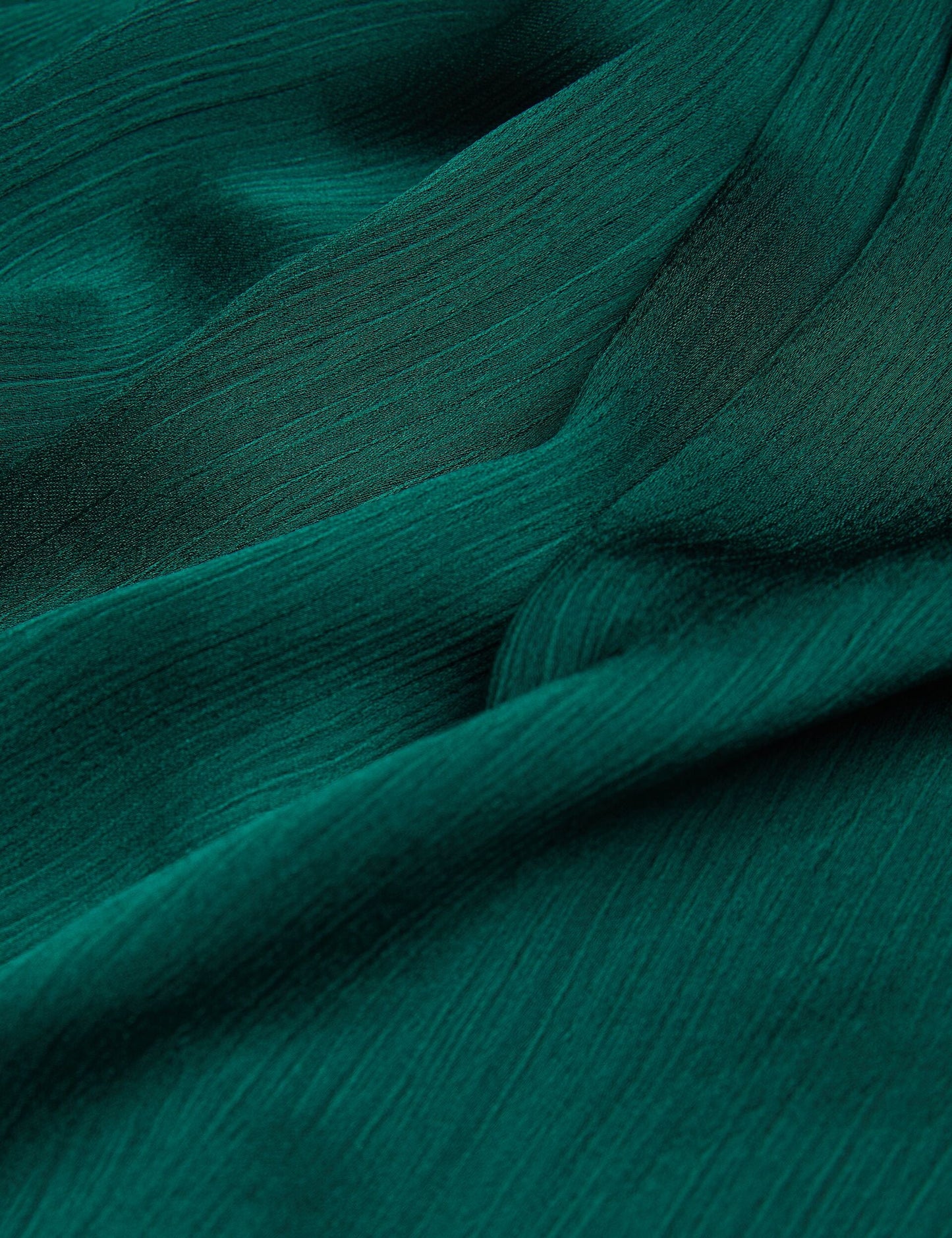 Drape Neck Detail Satin Top