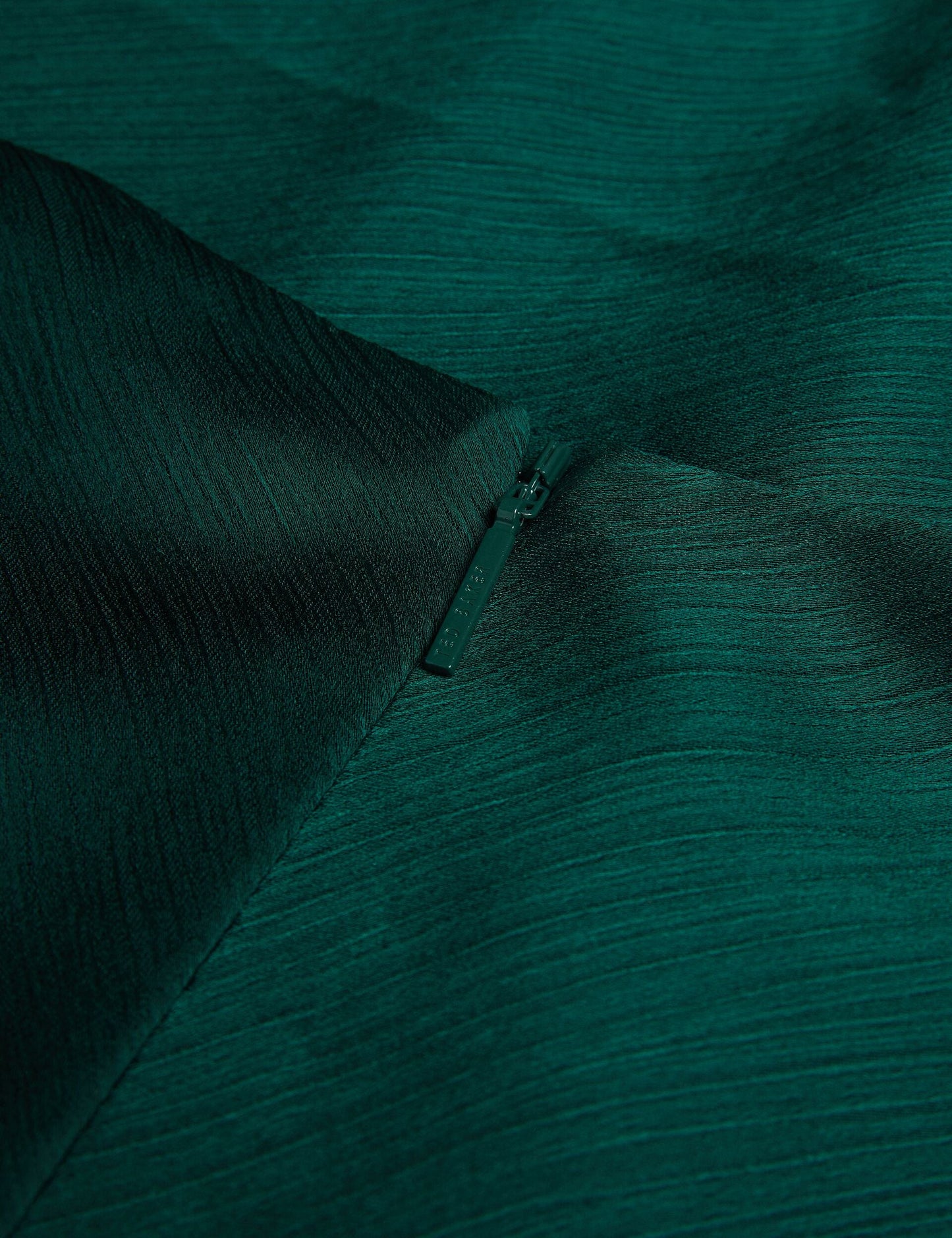 Drape Neck Detail Satin Top