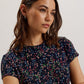 Heart Printed Fitted Tee