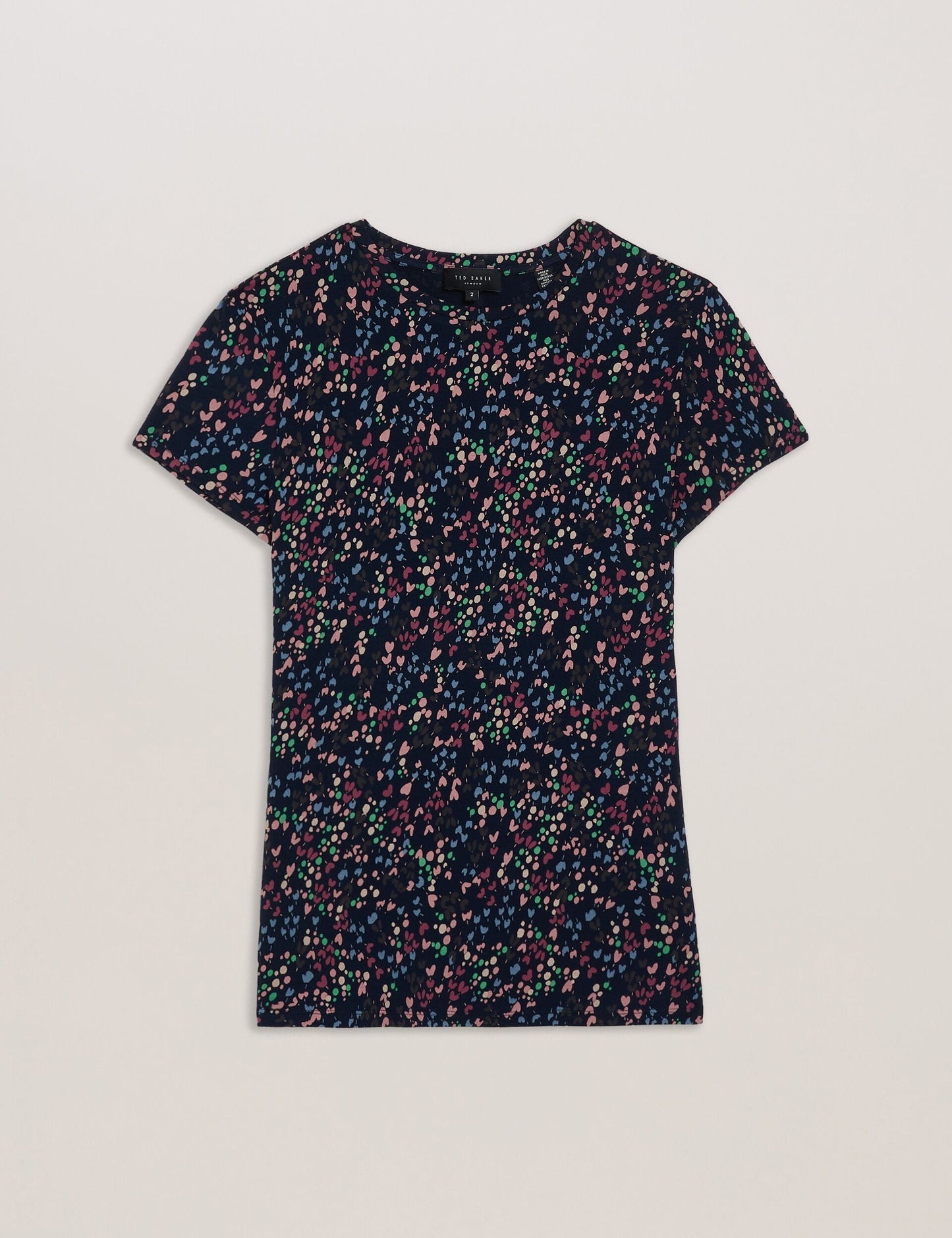 Heart Printed Fitted Tee