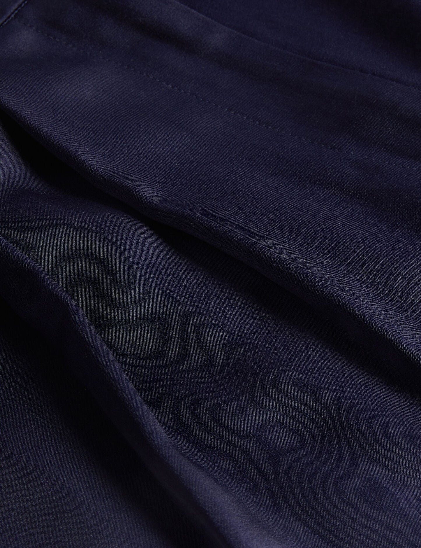 Satin Tailored Wide Flood Length Trousers