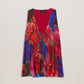 Organza Tropical Bloom V-neck Pleated Top