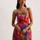 Printed Fitted Bodice Mini Dress