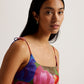 Printed Fitted Bodice Mini Dress