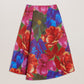 Printed Wrap Midi Skirt