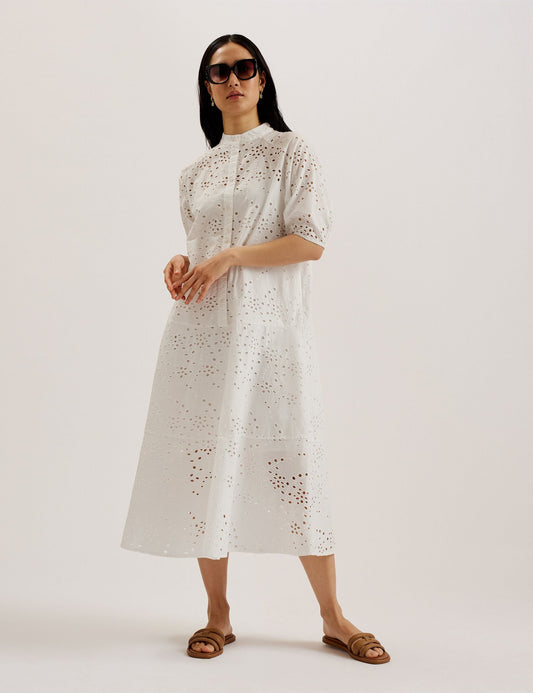 Oversized Broderie Dress