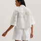 Broderie Cropped Shirt