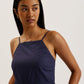 Squared Neck Strappy Cross Over Jumpsuit