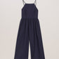 Squared Neck Strappy Cross Over Jumpsuit